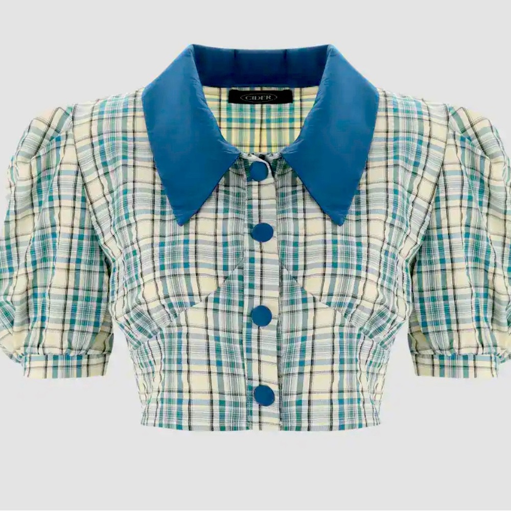 Checkered Crop Top
